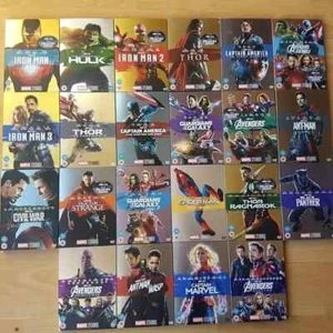 Various Marvel DVD Blu Ray with Collectible Sleeve - Slipcase Avengers FREE POST - Picture 1 of 63