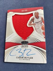 Caron Butler 2022-23 Crown Royale Rookie Jersey Autograph  RC #84/99 Clippers 