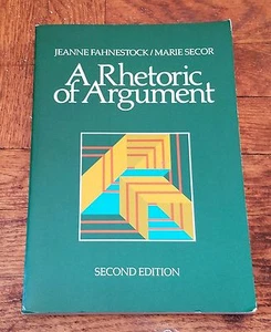 A Rhetoric of Argument Second Edition Jeanne Fahnestock / Marie Secor 1990 - Imagen 1 de 10