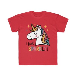 Unicorn, sparkle, beauty , gorgeous, Fit Tee - Slim & Magical! Fit Tee for Kids - Picture 1 of 11