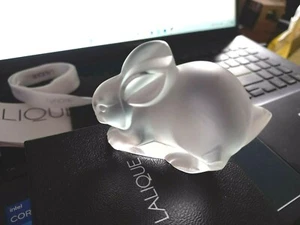 LALIQUE RARO HERMOSO CONEJO DE PASCUA IMPRESIONANTE NUEVO ESTADO EN CAJA EXCEPCIONAL - Imagen 1 de 11