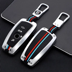 Key Fob Case Chain Cover For BMW 1 2 3 5 Series X3 X4 X5 M2 M3 M5 Accessories - Picture 1 of 9