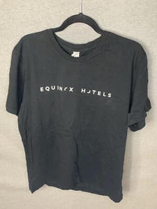 Equinox Hotel Hudson Yards New York Men’s T-Shirt Black 100% Cotton Size L - Picture 1 of 4