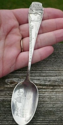 Antigua cuchara de recuerdo Durgin de plata esterlina nueva capitolio - St. Paul Minnesota Foto 1 de 4
