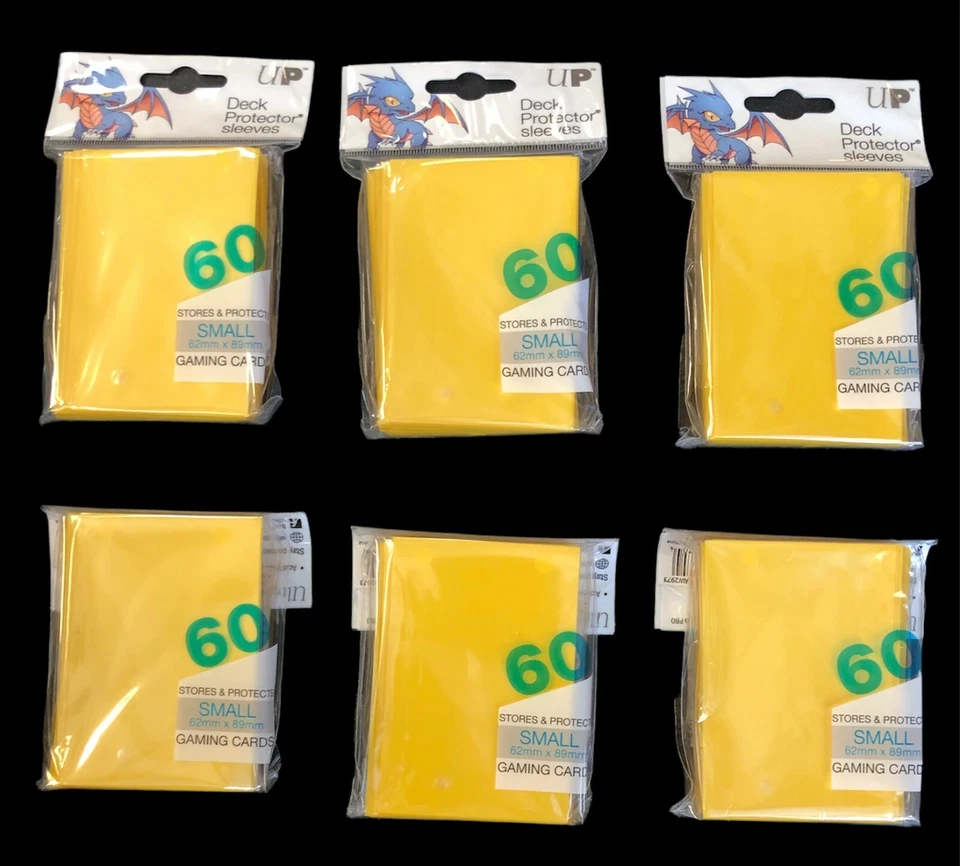 Protector de cubierta 360 Ultra Pro tamaño pequeño amarillo CCG/TCG ¡ENVÍO GRATUITO! Foto 1 de 1