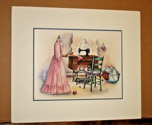 From Mother's Hands Paula Vaughan Antique Sewing Machine Tn Artist Quilt Dress - Picture 1 of 3