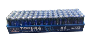 60 pack AA Heavy Duty Batteries Toceba. - Picture 1 of 1