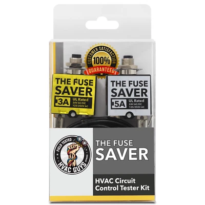 HVAC Guys Fuse Saver | HVAC Circuit Tester | 3AMP & 5AMP Resettable Fuses