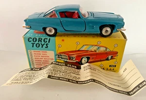 Corgi Toys Ghia L6.4 Blue Model 241 Original Vehicle In Original Box - Picture 1 of 16