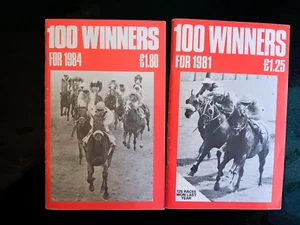 RACING 100 WINNERS for 1981 + 1984 48 pages each Excellent cndition - Picture 1 of 1