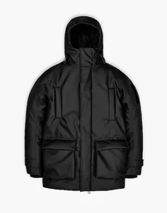 RAINS Glacial Parka schwarz Gr. S/XS • wasserdicht • winddicht • extra langlebig - Bild 1 von 8