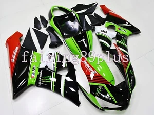Green Black Red ABS Injection Bodywork Fairing Kit Fit for 2005 2006 ZX6R 636 - Picture 1 of 5
