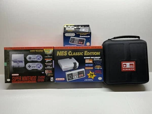 Nintendo Classic Edition NES Extra Controller & SNES RDS Case Mini HDMI Console - Picture 1 of 2