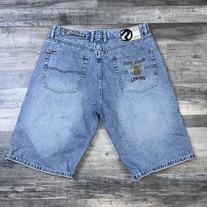 Pepe Jean pantaloncino uomo 36 blu vestibilità ampia larghi Y2K jorts hip hop skater anni 90 - Foto 1 di 11