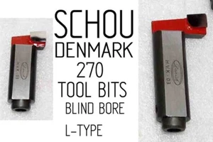 2x Brocas de herramienta de perforación de cilindro vertical SCHOU 270 DINAMARCA TIPO L 20x50,20x80 - Imagen 1 de 2