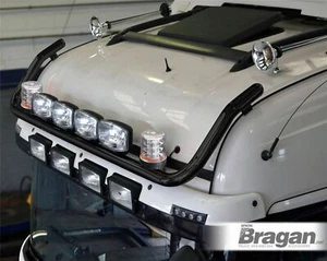 Dachträger + Jumbo-Spots x4 + klare Leuchtfeuer x2 passend für Renault T Range Truck - SCHWARZ - Bild 1 von 7