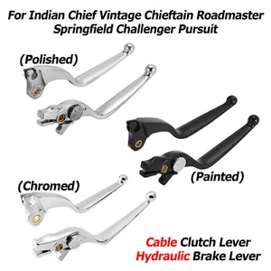 Brake Clutch Levers For Indian Chieftain Roadmaster Springfield 111 116 Pursuit - Picture 1 of 26