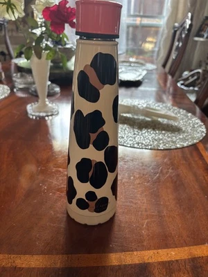 Botella de agua Kate Spade Forest Feline de acero inoxidable con estampado de guepardo de leopardo Foto 1 de 4