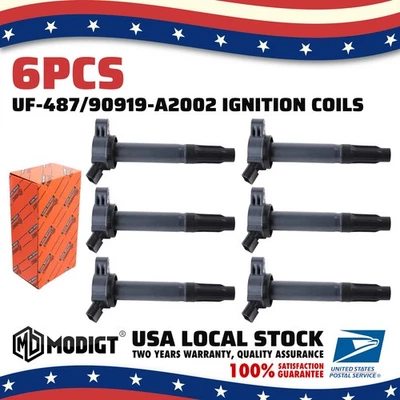 Bobinas de encendido 90919-A2002 6x para Lexus ES300h ES350 GS300 GS350 UF487 confiables Foto 1 de 4