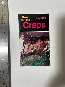 Harrah's Reno & Lake Tahoe How to Play CRAPS 16 pg pamphlet NonProfit EDU ORG - Picture 1 of 8