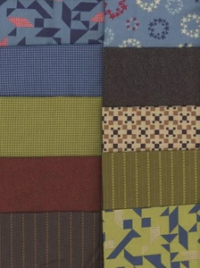OOP Saltbox Village by Country Essentials for Connecting Threads 10 Fat Quarters - Picture 1 of 2