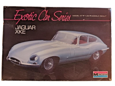 JAGUAR E TYPE - Model kit MONOGRAM 1/24 - N° 2907 - Made in USA 1989 - Immagine 1 di 4