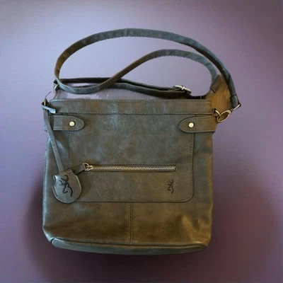 Browning Conceal Carry Handbag Gray Adjustable Strap Left/Right Handed 2 Keys - Image 1 of 4