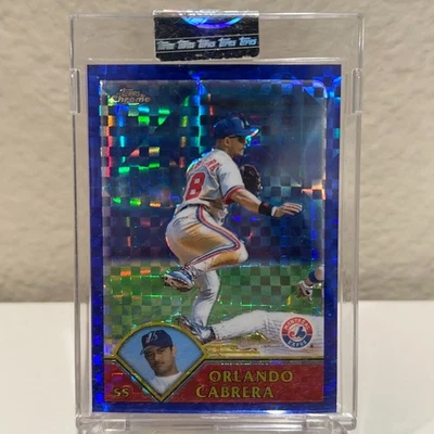 2003 Topps Chrome X-Fractor /50 Orlando Cabrera #18 Montreal Expos - Image 1 of 2