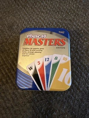 Phase 10 Masters Edition - 2009 Fundex Games Collectible Tin NEW Sealed cards - Image 1 of 4