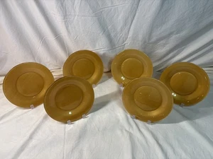 Vintage ARC France Cristal D’Arques Durand COLOR MOODS GOLD 7 3/4" Glas Teller - Bild 1 von 12