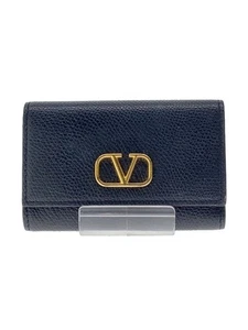 VALENTINO GARAVANI Leather Key Case, Black, Women's, 610005684 - Picture 1 of 5