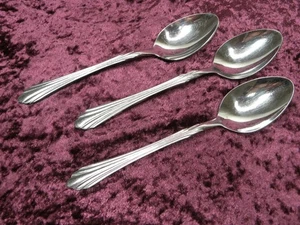 BARRINGTON 3 Teaspoons Retroneu 18/8 Stainless Korea NICE - Picture 1 of 3