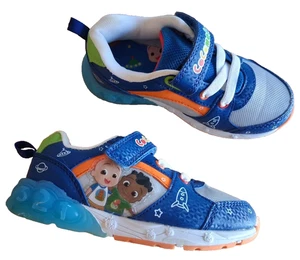 Cocomelon Toddler Boys SIZE 12 Light Up Athletic Sneaker  color BLUE New - Picture 1 of 18