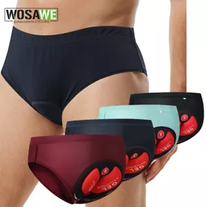 WOSAWE Cycling Underwear Shorts Briefs Padded Bike Bicycle Knickers Wholesale - Picture 1 of 11