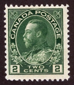 Canada Sc 107 Yellow Green 2¢ p.12 1911 MNH Original Gum KGV - Picture 1 of 1
