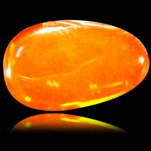 1.01 ct Gorgeous Fancy Cabochon (11 x 7 mm) Flashing Multicolor Red Fire Opal - Picture 1 of 1