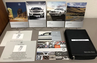 Mercedes Benz Clase C 2010 C250 C300 C350 C63 AMG juego de manual del propietario OEM con estuche Foto 1 de 4