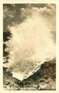 Foto postal 21-10029 Hawaii Honolulu Blow Hole #H-2501940s RPPC - Imagen 1 de 2