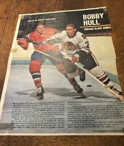 1962-63 Toronto Star Weekly Bobby Hull Chicago Black Hawks HOF SOTWFG  - Bild 1 von 1
