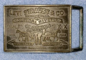 Vintage Levi Strauss & Co Gürtelschnalle Made In USA - Bild 1 von 3