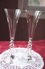 MILLENNIAL FLUTED TOASTING GLASSES "2000": SET OF 2