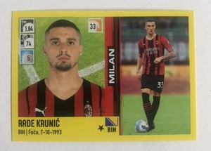 No. M23 Rade Krunic Milan Aggiornamenti - Panini footballers 2021/22