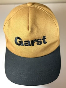 Gorra de béisbol vintage Garst Hat Snapback para hombre marrón bordada 5 paneles años 90 EE. UU. - Imagen 1 de 8