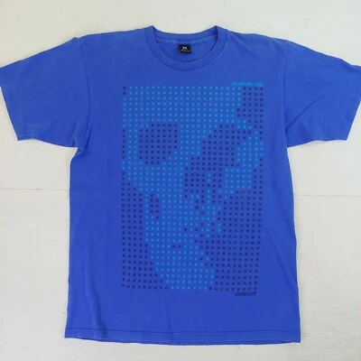 VTG freshjive T-shirt size large art skull Square print dot skate Surf Street  - Image 1 of 4