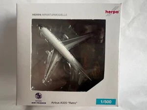 Herpa 1/500 - 502320 AIR FRANCE Musée Airbus A320 « Retro » Reg. F-GFKJ - NEUF - Imagen 1 de 5