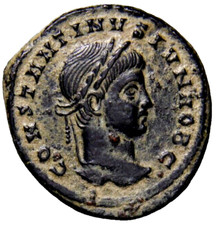 CERTIFIED GENUINE Ancient Roman Coin WREATH Mint of Rome RT CONSTANTINE II