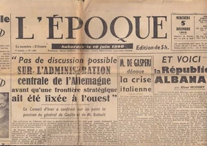 L'ÉPOQUE ÉPURATION Léa MARJANE acquittée un Condamné à Pont St Esprit 5-12-1945 - Picture 1 of 4