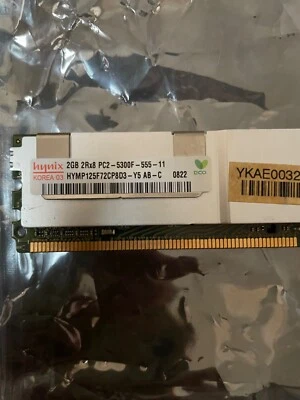 12x2GB Hynix HYMP125F72CP8D3-Y5 DDR2-667 PC2-5300F 2Rx8 ECC FB-DIMM RAM - Image 1 of 3