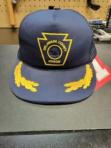 Vintage Delaware County Prison Trucker style Hat snap back - Picture 1 of 7