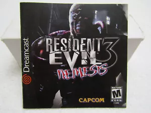Auténtico manual de instrucciones solo Resident Evil 3 Nemesis para Sega Dreamcast - Imagen 1 de 3